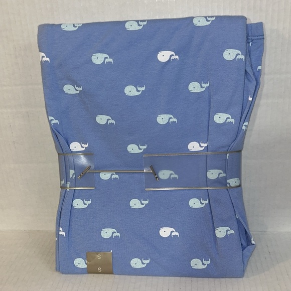 Sonoma Lifestyle Two-Piece Blue Whale Pajamas Short Sleeve Top w/Long Pants - Picture 4 of 5